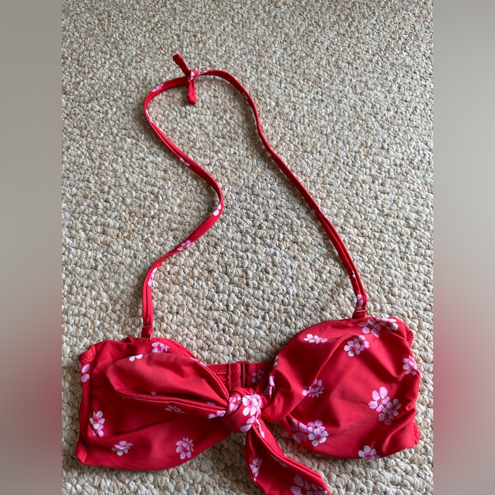 Aerie tie front bikini top